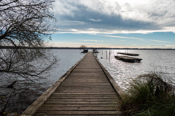 istock Pier at the Azur Lake 2185950444