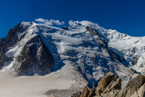 istock Snow mountains view in the Alps from Aiguille du Midi summit 2185958816