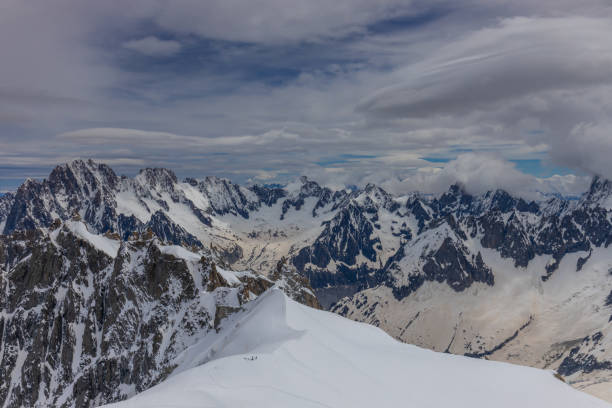 istock Snow mountains view in the Alps from Aiguille du Midi summit 2185959280