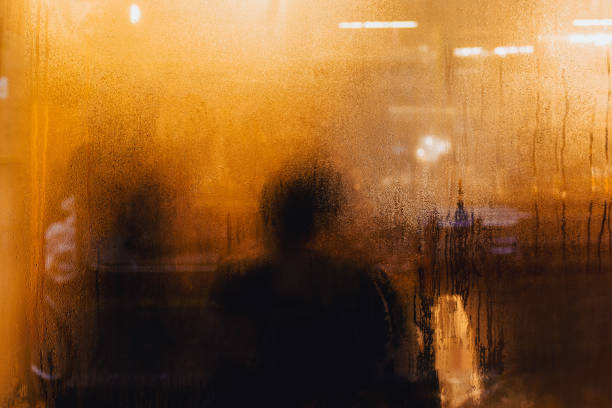 Condensation and Shadows on a Window in Paris