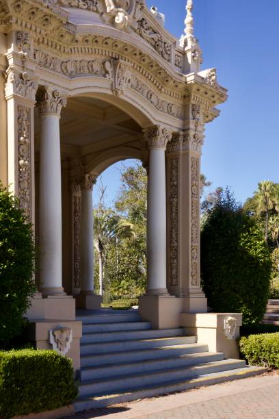 istock Formal arch entry into the private garden 2185994423