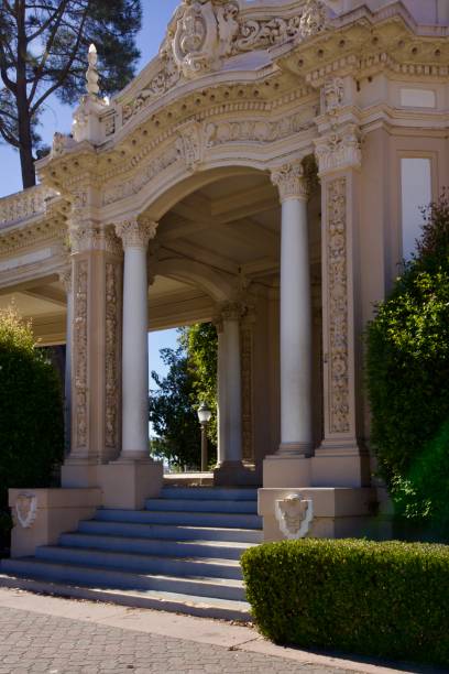 istock Formal arch entry into the private garden 2185994436