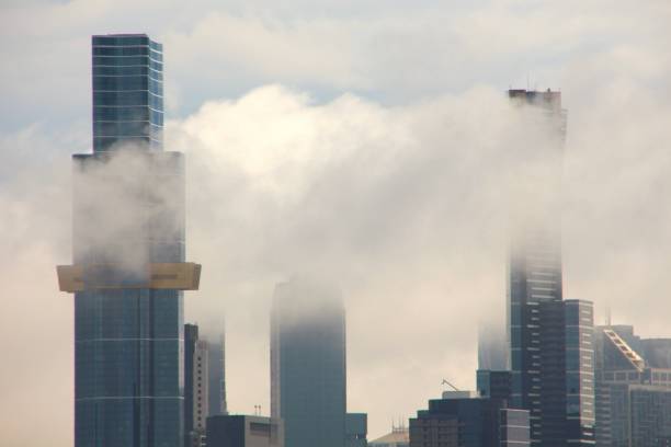 istock Clouds covering the skyscrapers 2186000834