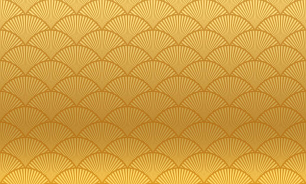 stockillustraties, clipart, cartoons en iconen met seamless repeating tileable tropical palm retro leaf frond background - china oost azië