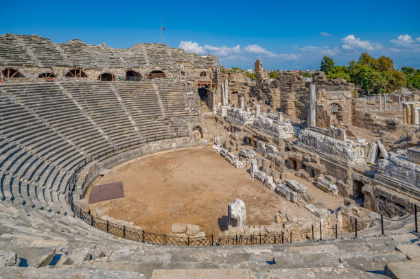 istock Ancient theatre in Side, Antalya, Turkey 2186003336