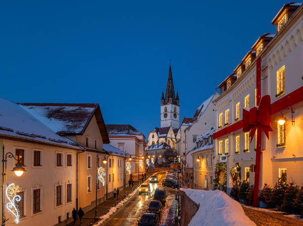 istock Christmas decoration in Sibiu, Romania 2186005225