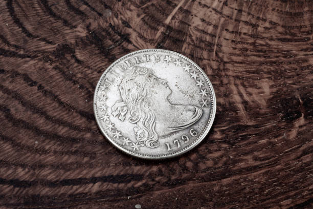 istock Old USA 1796 year US silver dollar coin 2186032419