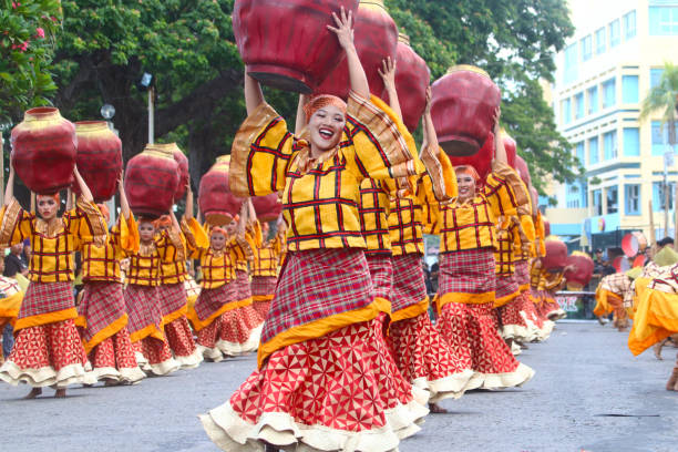 Celebrated at the end of September, dancers compete on the streets showcasing their traditional attires and dancing.