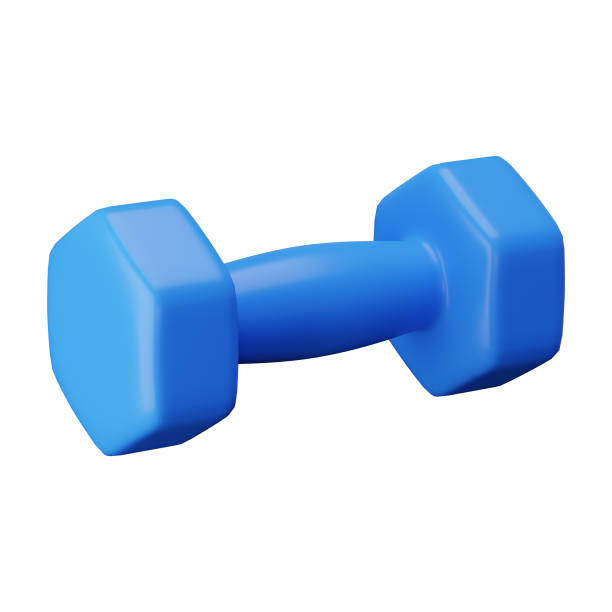 istock Fitness Woman Dumbbell 3D Illustration 2186041763