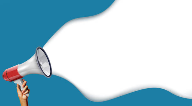 istock Vector realistic illustration, online marketing template, banner, poster, flyer. Megaphone speaker for sale banner or announcement. 2186049519
