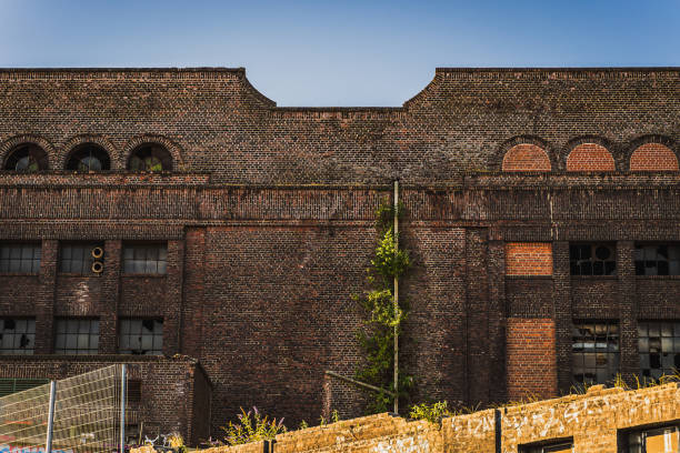 istock A covered wall of a building. 2186067170