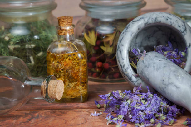 istock homeopathy and naturopathy , medicinal plants 2186067484