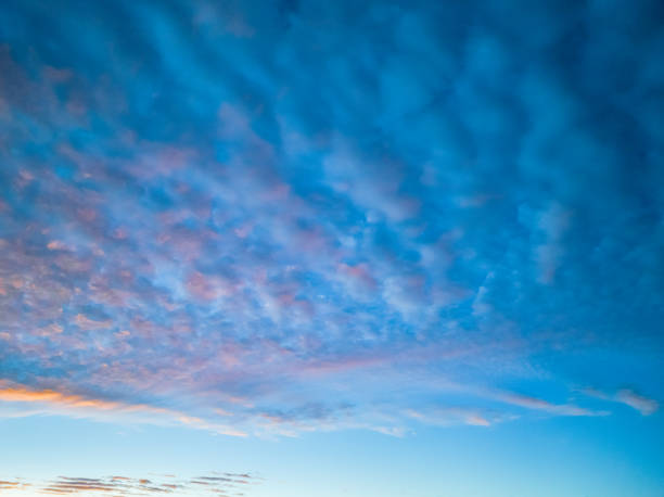 istock Beautiful  high and medium cloud covered sunrise sky 2186069691