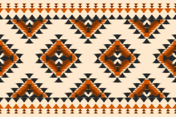istock Carpet ethnic tribal pattern art. Ethnic ikat seamless pattern. American, Mexican style. 2186095656