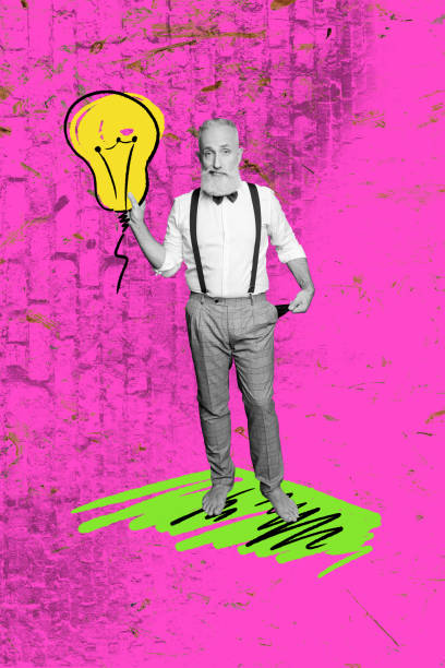 istock Composite trend artwork 3D sketch image photo collage of wall paper young guy student hand hold head laptop brainstorming think idea bulb 2186137540