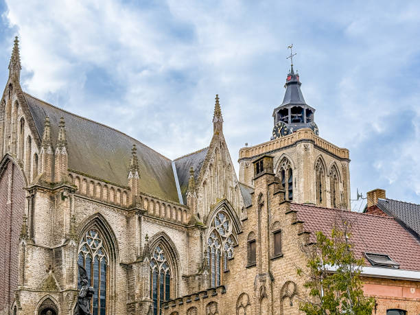 istock Traditional Cathedral building in Poperinge, Belgium 2186161622