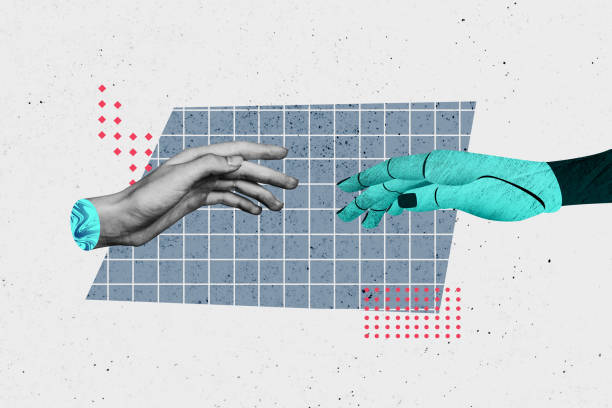 Composite trend artwork sketch image photo collage of anonymous bodyless appear two hand arm wrist fragment hold partnership connection