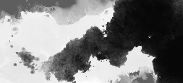 istock Ink and watercolor brushstrokes blur the background 2186170687