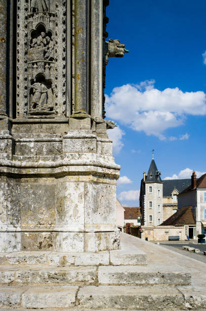 Details of the wonderfully carved columns of the Chartres Cathedral, a Unesco World Heritage site.