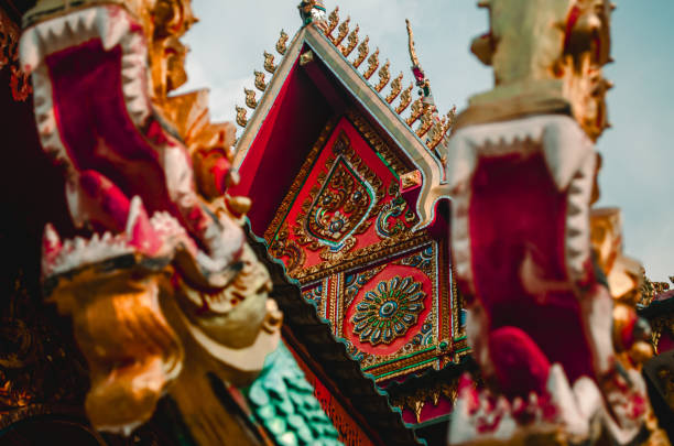 Thai temple roof detail