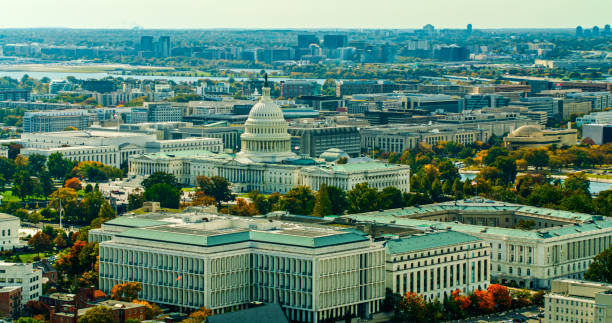 istock Helicopter Shot of the Capitol Complex in Washington, D.C. 2186186594