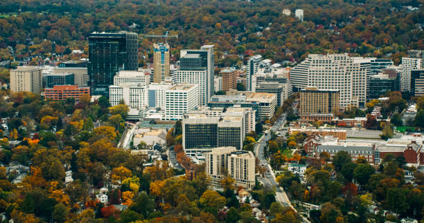 istock Bethesda, MD in Fall - Aerial View 2186186673