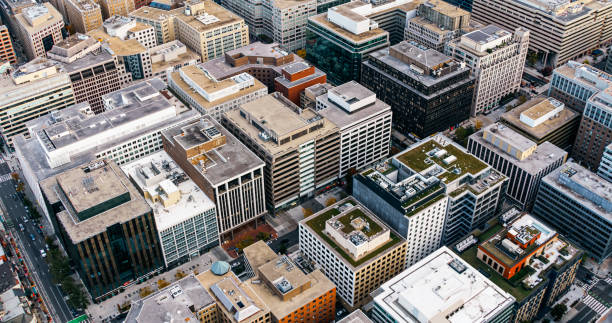 istock Birdseye View of Downtown Office Buildings in Washington, D.C. 2186186884