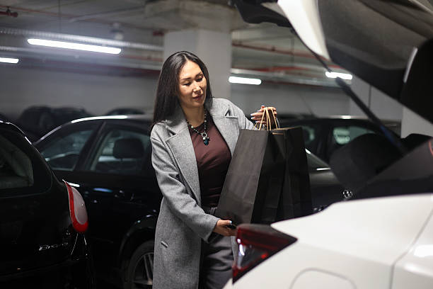 istock Woman leaving her bags 2186202621