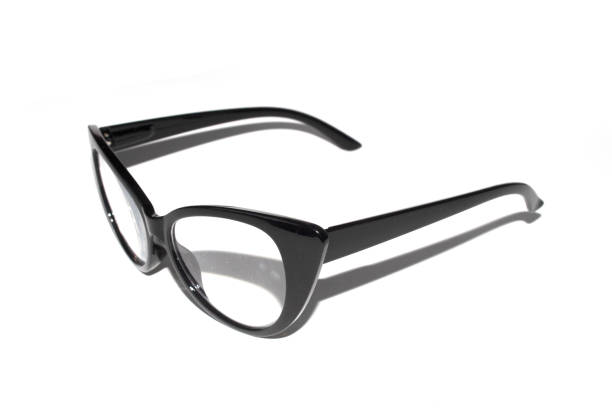 istock Close Up of Black Eye Glasses on White Background 2186207985