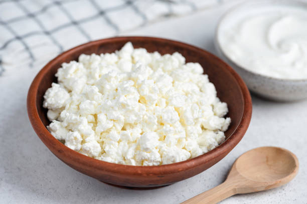 istock Curd cheese or cottage cheese in a bowl 2186210515