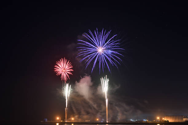 istock Fireworks at Tokachi Port, Hokkaido. 2186214637
