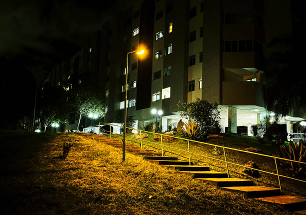 istock Typical Brasilia residential block at night 2186220404