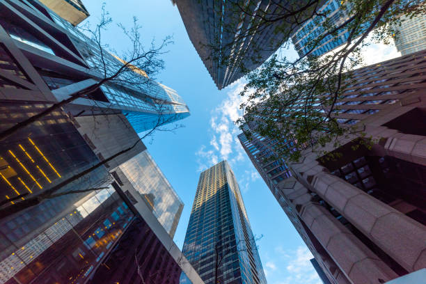 istock Tall skyscrapers seen from below in 5th Avenue in Manhattan 2186220452