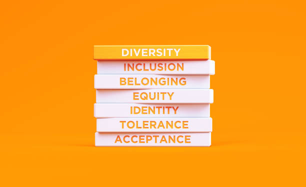 istock Diversity Related Words Written Wood Blocks On Orange Background - Diversity Concept 2186239455