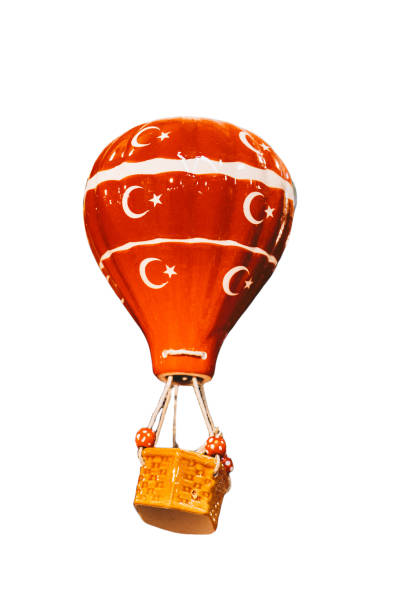 istock Hot air balloon model on white background. 2186241330