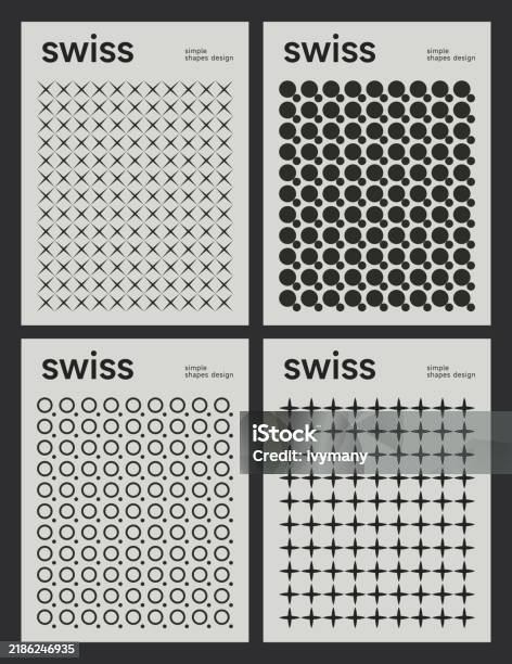 Basic Swiss Design Swiss Style Minimal Shapes Design Background Collection Stock ...