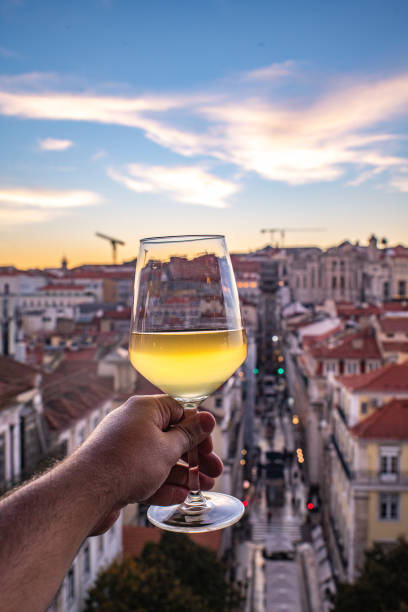 istock Santa justa lift and wine Lisbon 2186255032