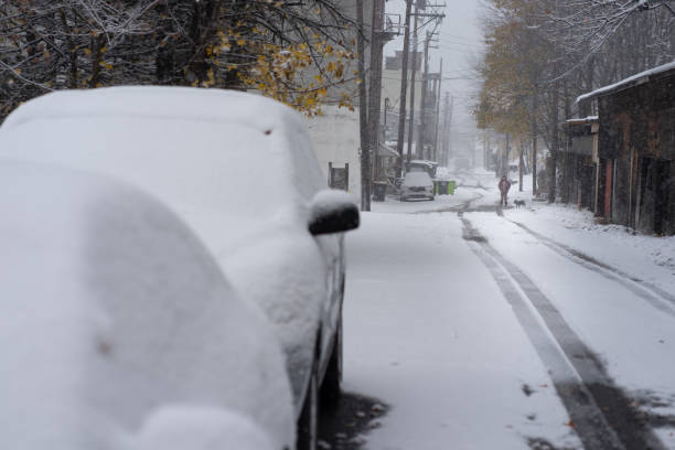 istock Snowstorm in the streets 2186257647