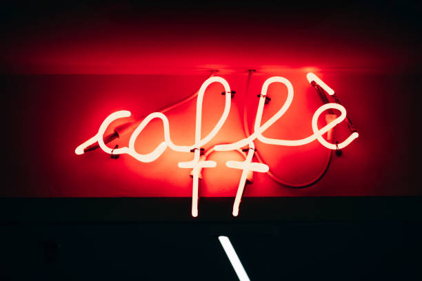 istock Neon sign Coffee in Italian (translation - Coffee) 2186262490