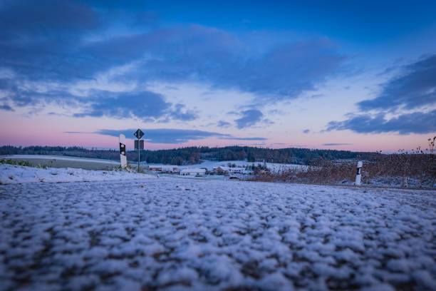 Snow covered Country Road