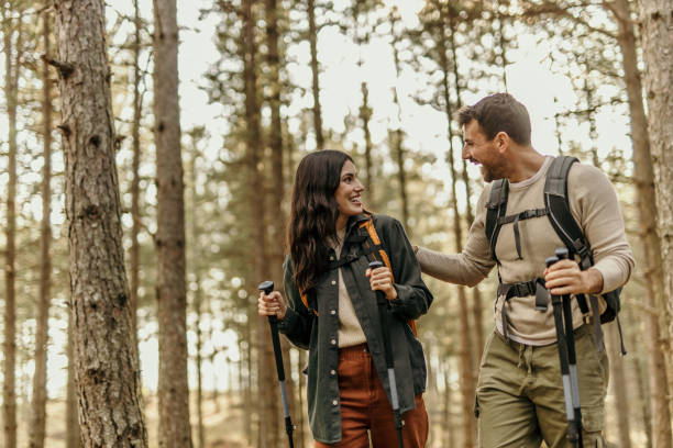 istock Couple hike and enjoy 2186280253