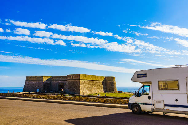 istock Caravan at old guards castle, Almeria Spain 2186285591