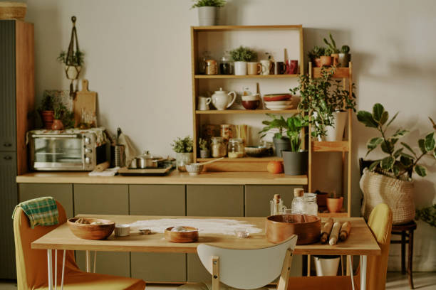 istock Baking Ingredients and Tools on a Wooden Kitchen Counter 2186289147