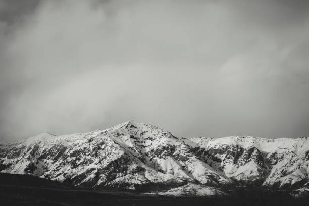 istock snow covered mountain range rocky mountains Utah 2186295936