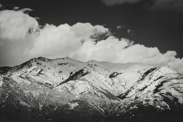 istock snow covered mountain range rocky mountains Utah 2186295939