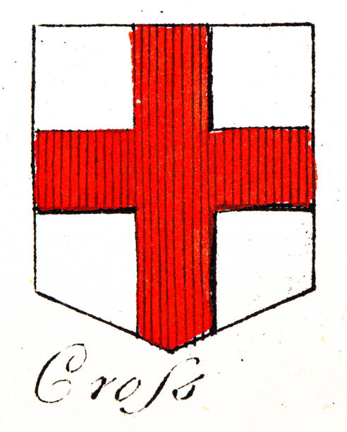 istock Heraldry, coat of arms elements and families: Cross 2186301486