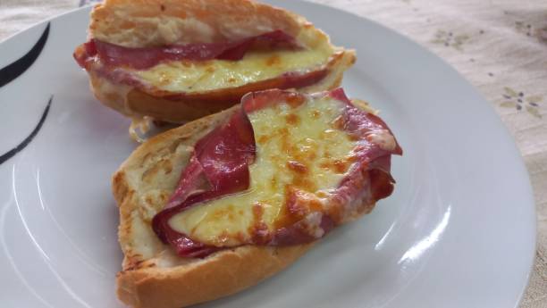 istock Air Fryer Bread - Bread with Cheese and Mortadella 2186310533