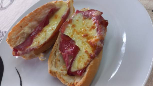 istock Air Fryer Bread - Bread with Cheese and Mortadella 2186310544