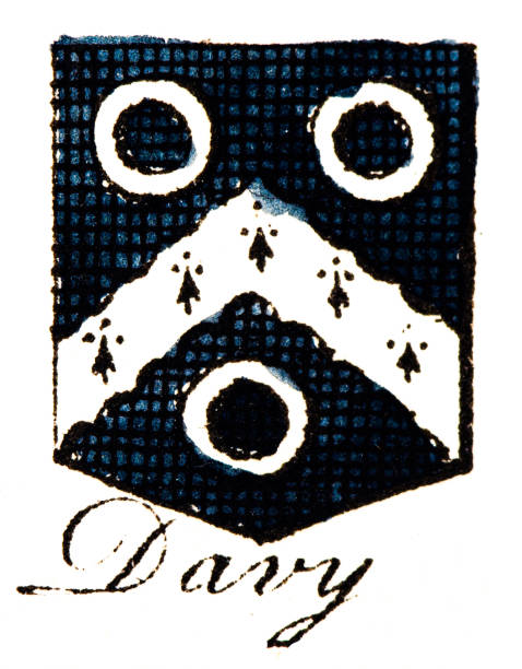 istock Heraldry, coat of arms elements and families: Davy 2186312472