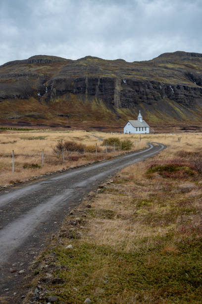 istock Small church under a mountain, Iceland 2186312647